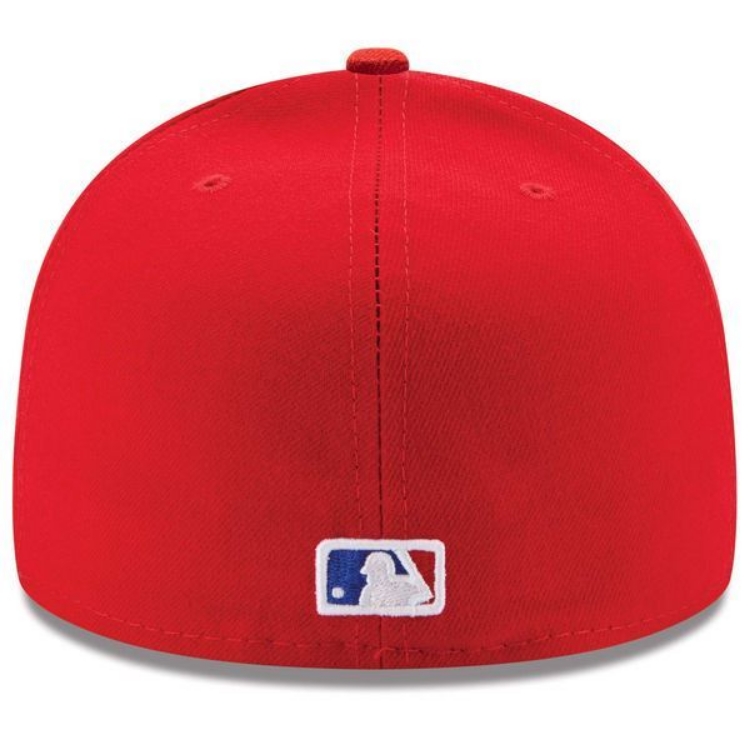 Texas Rangers New Era Alternate Authentic Collection On-Field 59FIFTY Fitted Hat - Red detail view