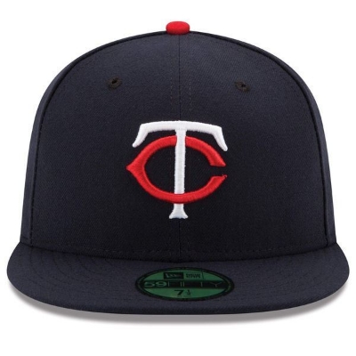 Minnesota Twins New Era Home Authentic Collection On-Field 59FIFTY Fitted Hat - Navy front view