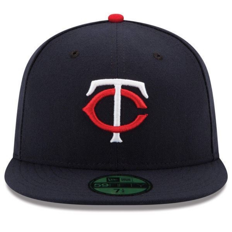 Minnesota Twins New Era Home Authentic Collection On-Field 59FIFTY Fitted Hat - Navy front view