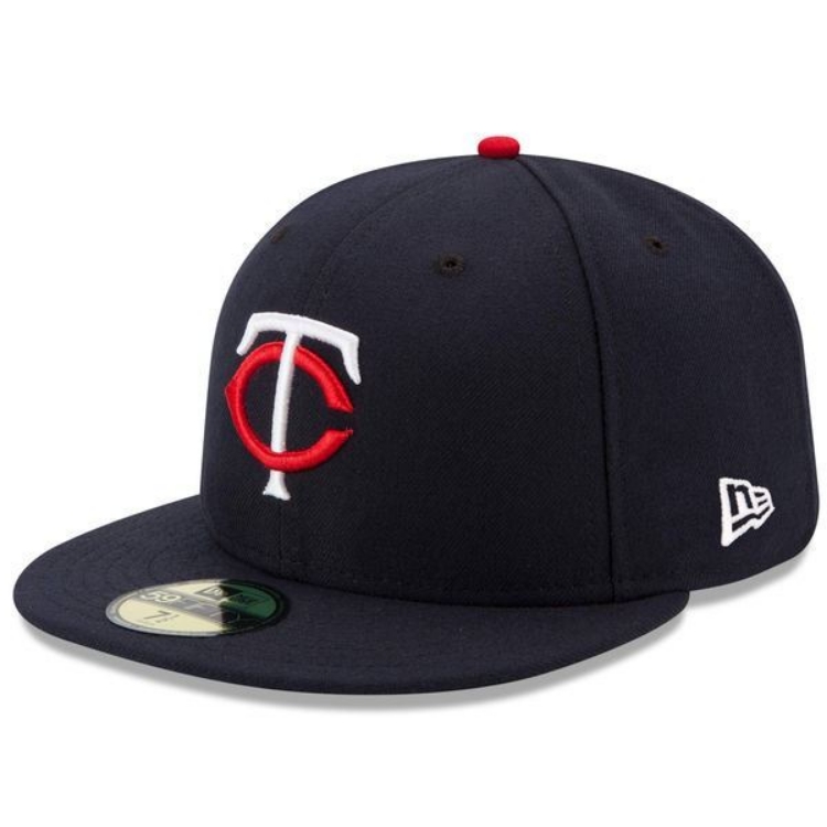 Minnesota Twins New Era Home Authentic Collection On-Field 59FIFTY Fitted Hat - Navy side view