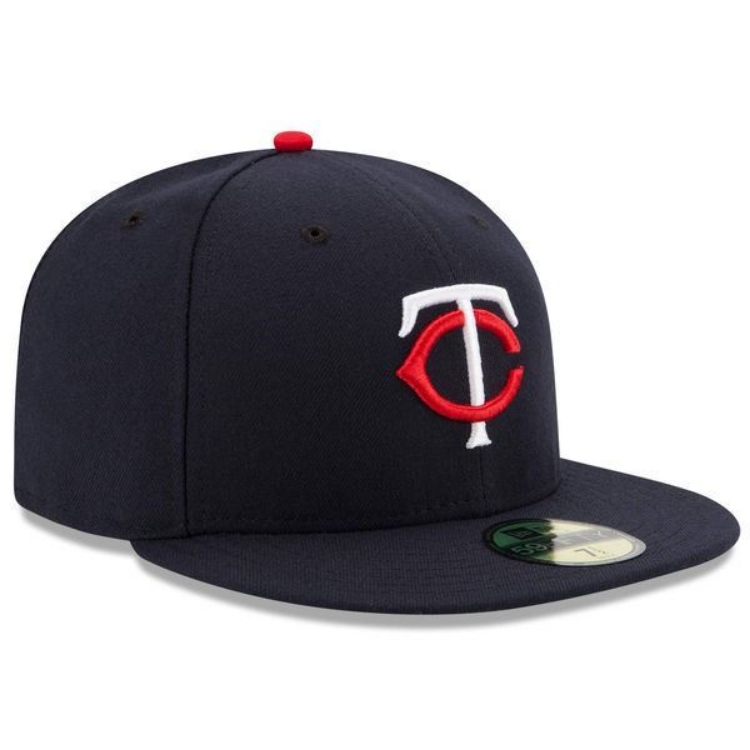 Minnesota Twins New Era Home Authentic Collection On-Field 59FIFTY Fitted Hat - Navy back view