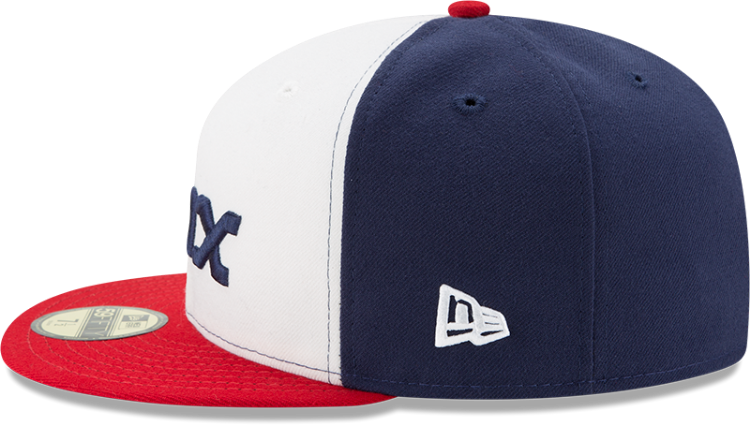 Men's Chicago White Sox New Era White/Red Alternate Authentic Collection On-Field  59FIFTY Fitted Hat detail view