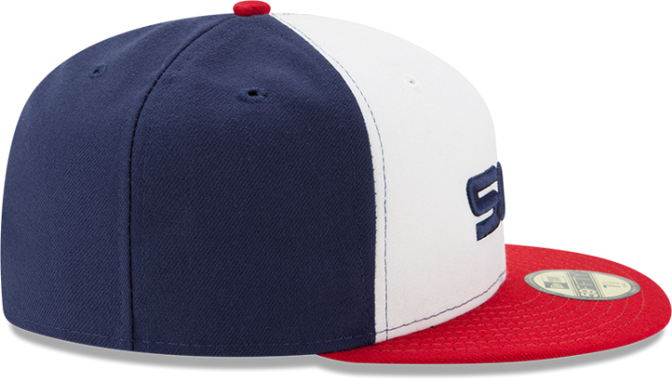 Picture of Men's Chicago White Sox New Era White/Red Alternate Authentic Collection On-Field  59FIFTY Fitted Hat