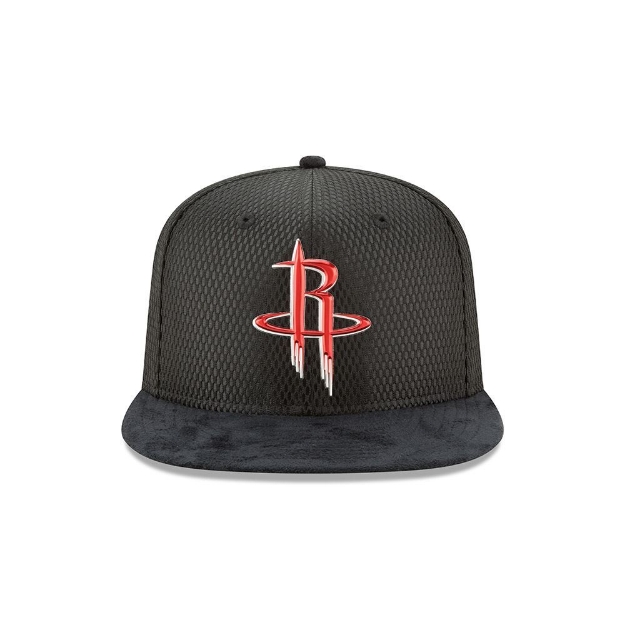 Picture of Men's Houston Rockets New Era On Court 2017 Black Original Fit 9FIFTY Adjustable Snapback Hat