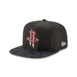 Picture of Men's Houston Rockets New Era On Court 2017 Black Original Fit 9FIFTY Adjustable Snapback Hat