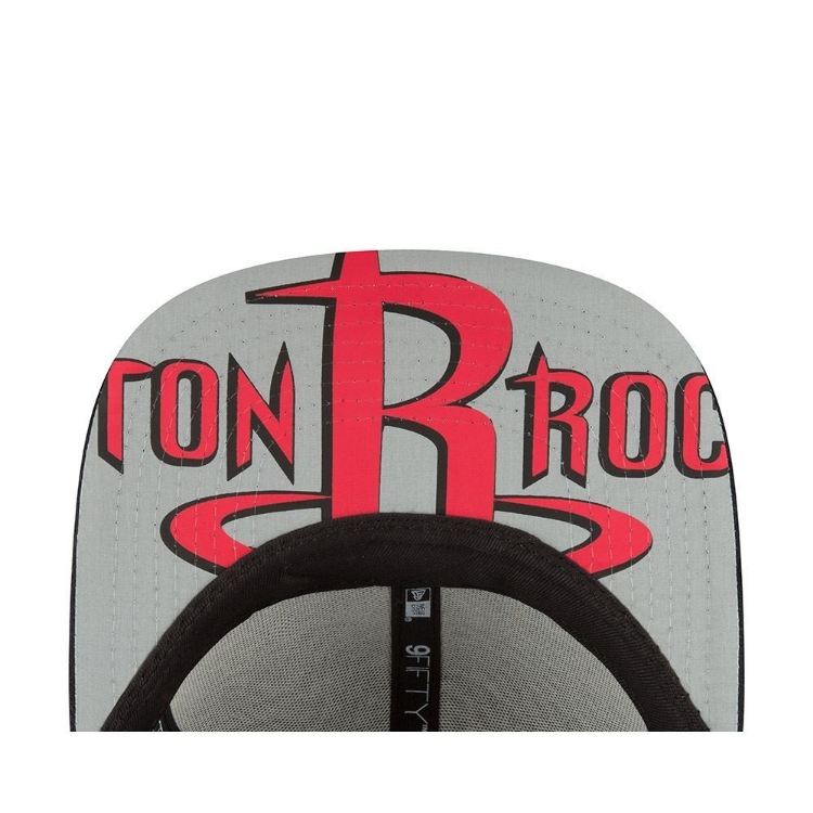 Picture of Men's Houston Rockets New Era On Court 2017 Black Original Fit 9FIFTY Adjustable Snapback Hat