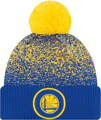 Picture of Golden State Warriors New Era 2017 Official On Court Collection Pom Knit - Royal/Gold