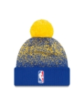 Picture of Golden State Warriors New Era 2017 Official On Court Collection Pom Knit - Royal/Gold