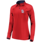 Picture of Women's St. Louis Cardinals Majestic Red Extremely Clear Half-Zip Pullover Jacket