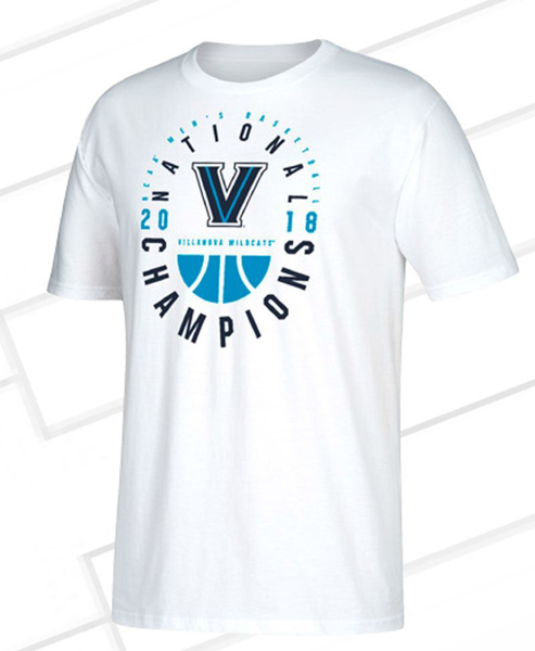 Picture of Adidas Villanova Wildcats Navy 2018 NCAA Men's Basketball National Champions Celebration T-Shirt