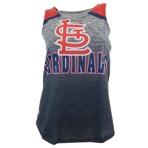 Picture of St. Louis Cardinals  Women's Flyaway Tank Top - Heathered Charcoal