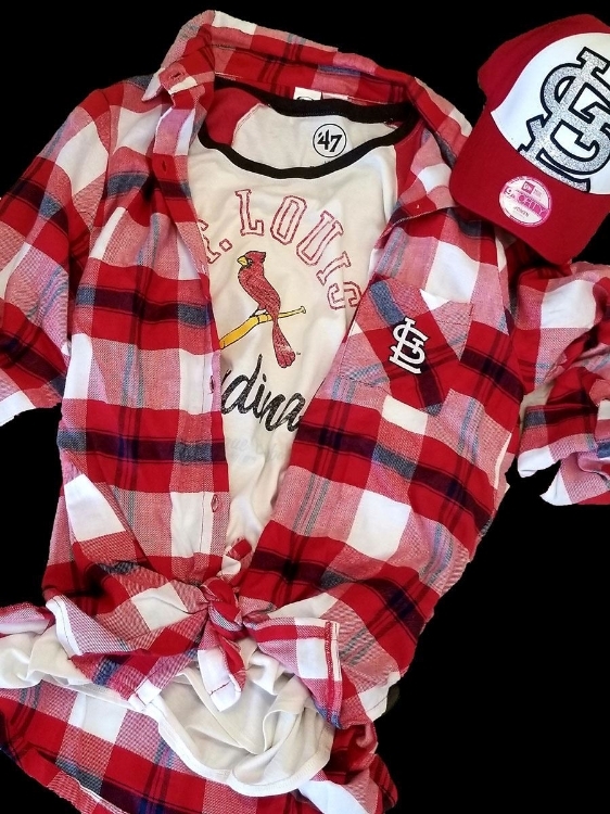 St. Louis Cardinals Playoff Ready Flannel Ensemble front view