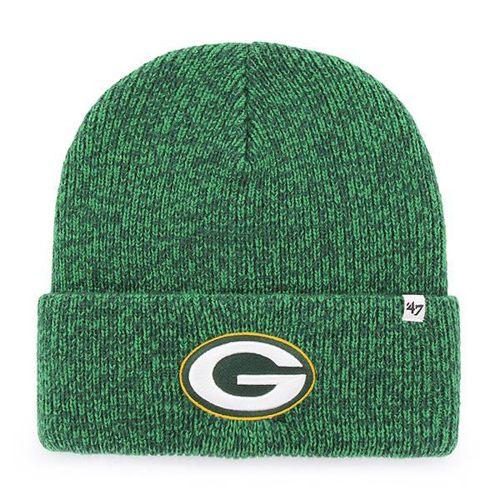 Picture of Green Bay Packers 47 Brand Brain Freeze Knit Hat in Green