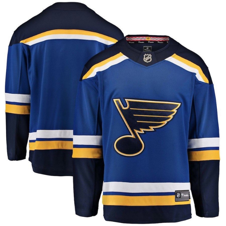 St. Louis Blues Fanatics Branded Breakaway Home Jersey - Blue front view