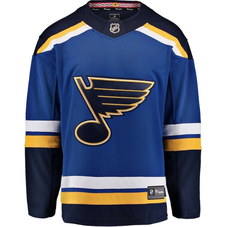 St. Louis Blues Fanatics Branded Breakaway Home Jersey - Blue side view