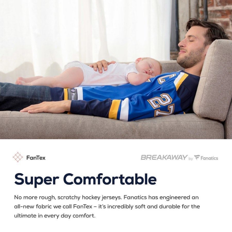 St. Louis Blues Fanatics Branded Breakaway Home Jersey - Blue image 7