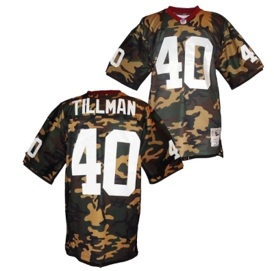 Mitchell & Ness Pat Tillman Arizona Cardinals Woodland Camo Legacy Jersey front view