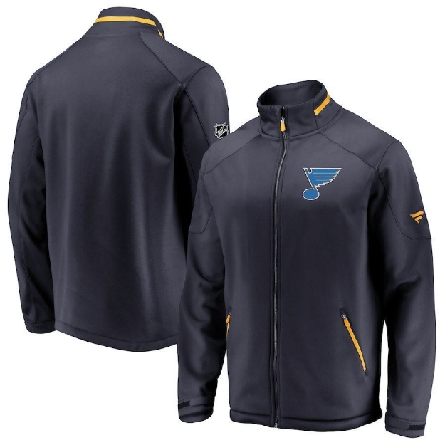 Picture of Men's St. Louis Blues Fanatics Branded Navy Authentic Pro Rinkside Full-Zip Jacket