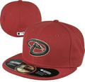 Picture of Men's Arizona Diamondbacks New Era Maroon Game Authentic Collection On-Field 59FIFTY Fitted Hat