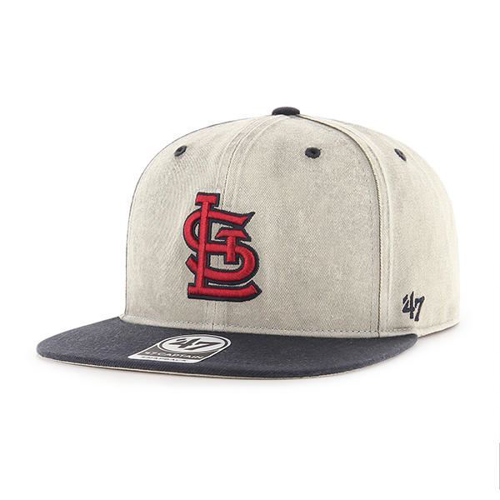 Picture of Men's St. Louis Cardinals '47 Grey Cement Sure Shot Snapback Adjustable Hat