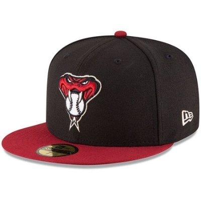 Arizona Diamondbacks New Era Authentic Collection On-Field 59FIFTY Fitted Alternate 2 Hat - Black/Red front view