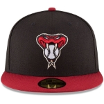 Picture of Arizona Diamondbacks New Era Authentic Collection On-Field 59FIFTY Fitted Alternate 2 Hat - Black/Red