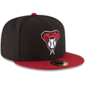 Picture of Arizona Diamondbacks New Era Authentic Collection On-Field 59FIFTY Fitted Alternate 2 Hat - Black/Red