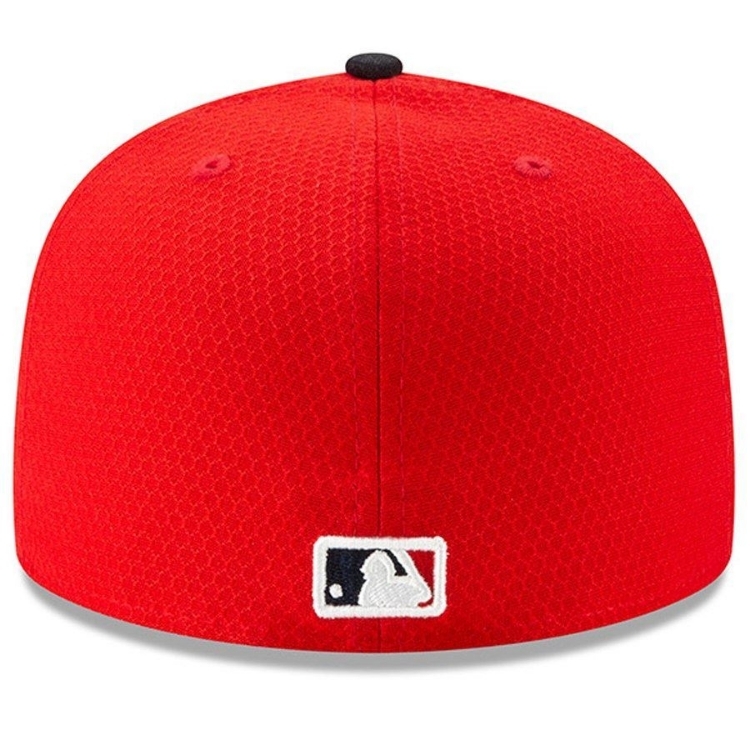Men's St. Louis Cardinals New Era Red/Navy 2019 Batting Practice 59FIFTY Fitted Hat detail view