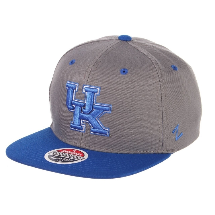 University of Kentucky Z11 "UK" Slate Snapback by Zephyr front view