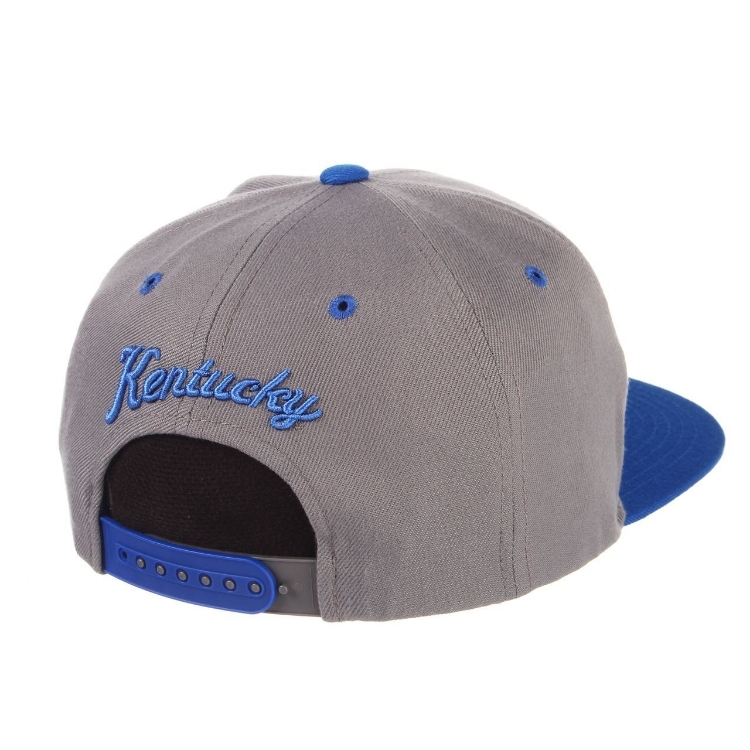 University of Kentucky Z11 "UK" Slate Snapback by Zephyr side view