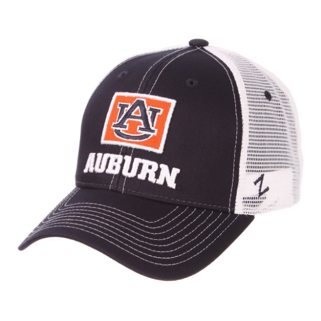 Picture of Auburn University Stamp "AU" Auburn Adjustable Hat