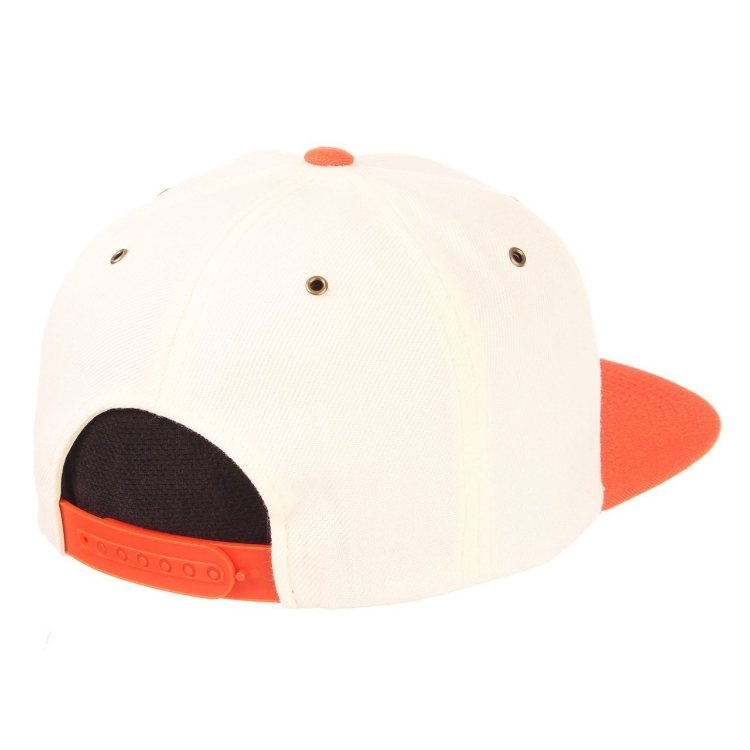 Oklahoma State University Cache (32/5 Shape) (OSU) Ivory ZClassic Adjustable Hat by Zephyr detail view