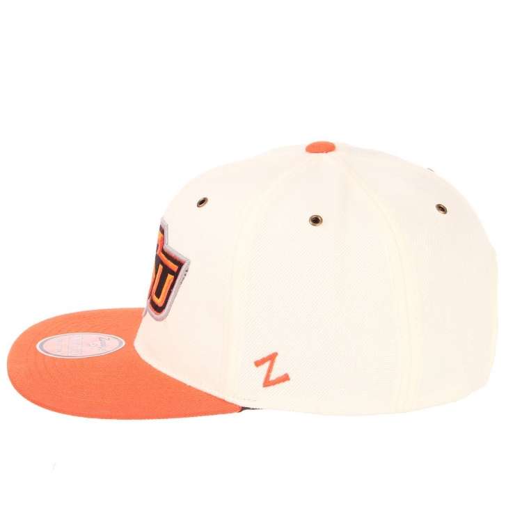 Oklahoma State University Cache (32/5 Shape) (OSU) Ivory ZClassic Adjustable Hat by Zephyr image 5