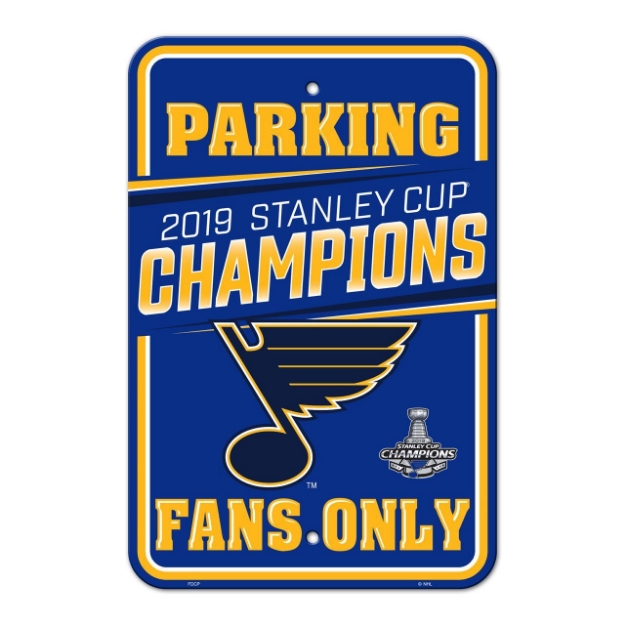 Picture of St. Louis Blues Freemont Die 2019 Stanley Cup Final Champions Series Parking Sign
