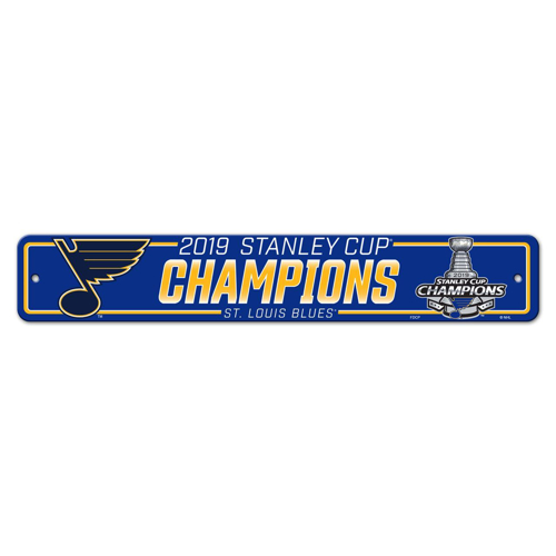 Picture of St. Louis Blues Freemont Die 2019 Stanley Cup Final Champions Series Street Sign
