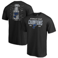 Picture of St. Louis Blues Fanatics Branded 2019 Stanley Cup Champions Goaltender Signature Roster T-Shirt - Black