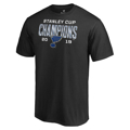 Picture of St. Louis Blues Fanatics Branded 2019 Stanley Cup Champions Goaltender Signature Roster T-Shirt - Black