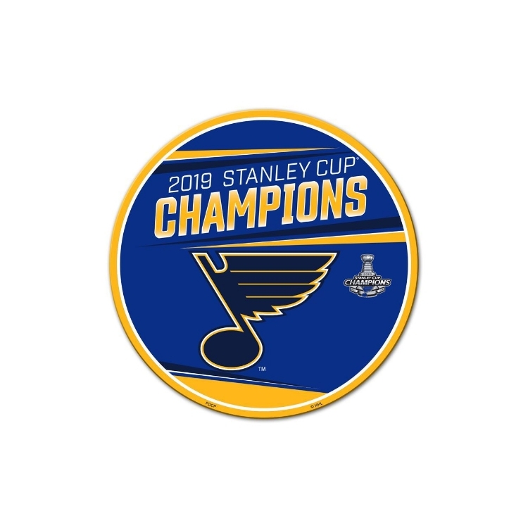 St. Louis Blues Freemont Die 2019 Stanley Cup Final Champions Series 12" Magnet front view