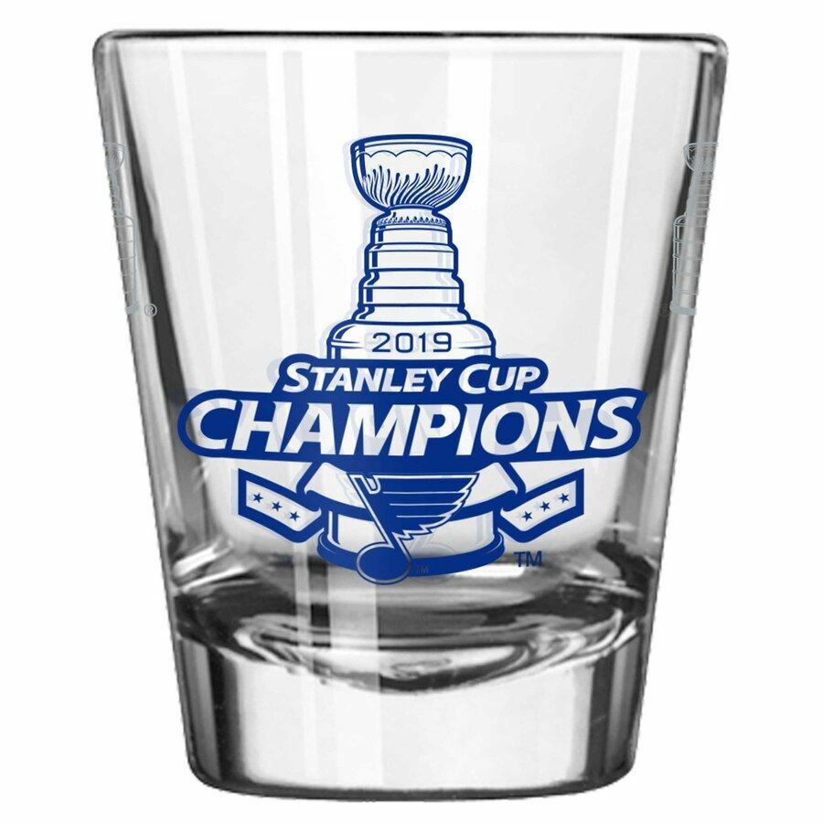 St. Louis Blues 2019 Stanley Cup Champions 2oz. Satin Etch Shot Glass. Headz n Threadz Sports ...