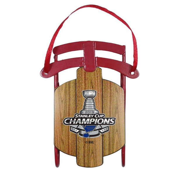 Picture of St. Louis Blues 2019 Stanley Cup Champions Metal Sled Ornament