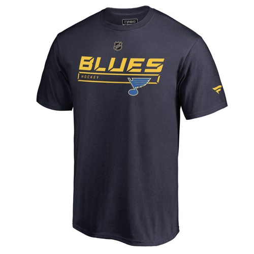 Picture of St. Louis Blues Fanatics Branded Authentic Pro Rinkside Collection Prime T-Shirt – Blue