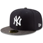 Picture of Men's New York Yankees New Era Navy/Heather Gray 2019 Batting Practice Road 59FIFTY Fitted Hat