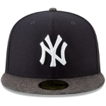 Picture of Men's New York Yankees New Era Navy/Heather Gray 2019 Batting Practice Road 59FIFTY Fitted Hat