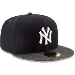 Picture of Men's New York Yankees New Era Navy/Heather Gray 2019 Batting Practice Road 59FIFTY Fitted Hat