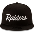 Picture of Las Vegas Raiders New Era Throwback 9FIFTY Adjustable Snapback Hat - Black