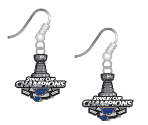 Picture of St. Louis Blues Stanley Cup Champion Ear Rings