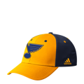 Picture of St Louis Blue Adidas NHL Coaches SL Flex Fit Slouch Yellow Hat