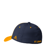 Picture of St Louis Blue Adidas NHL Coaches SL Flex Fit Slouch Yellow Hat