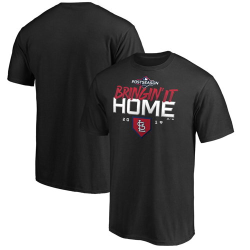 Picture of Men's St. Louis Cardinals Majestic Black 2019 Division Series Winner Locker Room T-Shirt