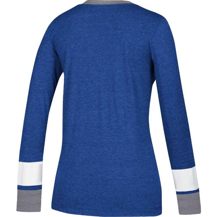 Adidas St. Louis Blues Long Sleeve Women Henley side view